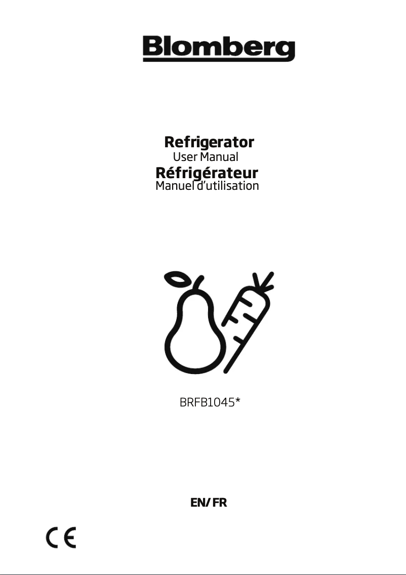 Page 1 de la notice Manuel utilisateur Blomberg BRFB1045SS