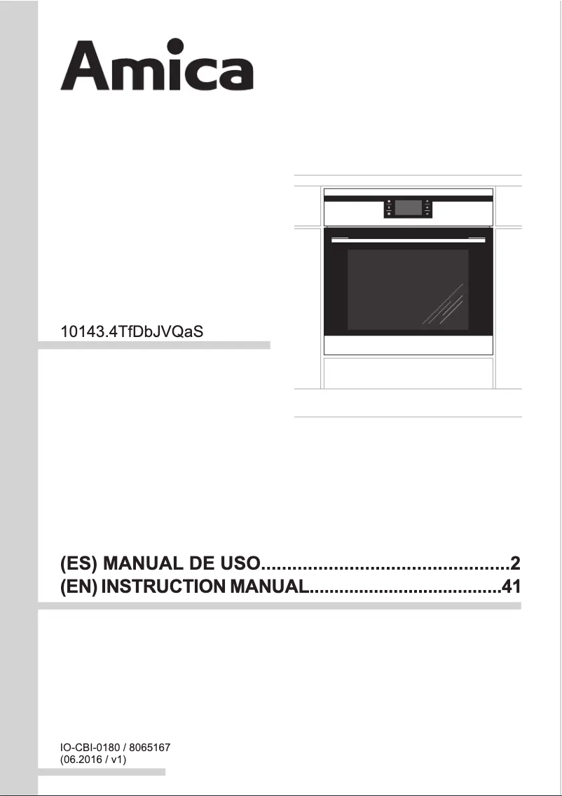 Page n°1 - Manuel utilisateur Amica EBI 81074 B AA