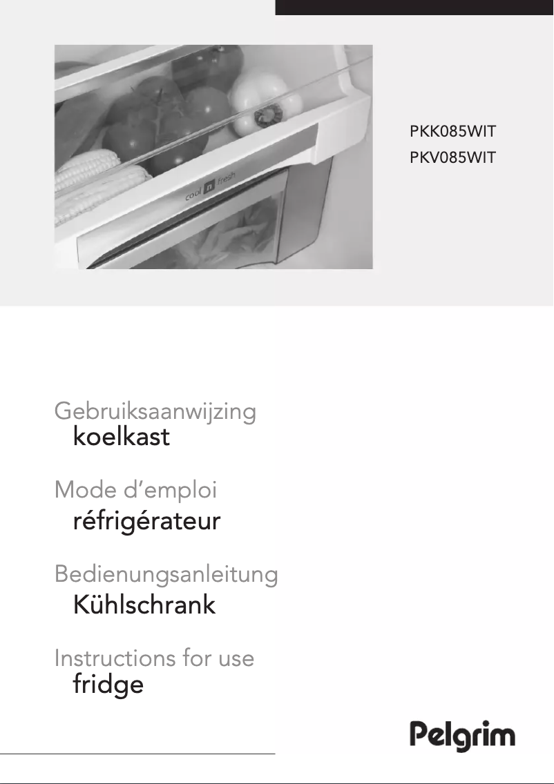 Page 1 de la notice Manuel utilisateur Pelgrim PKV085