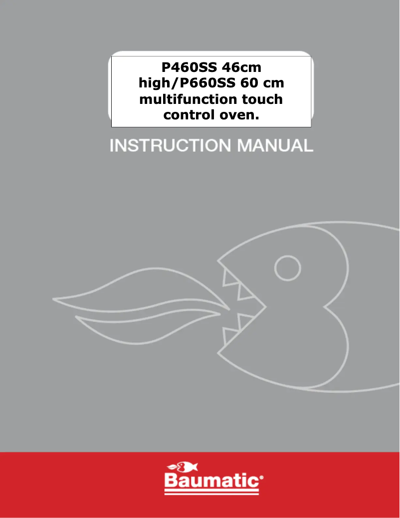 Page n°1 - Manuel utilisateur Baumatic P460SS