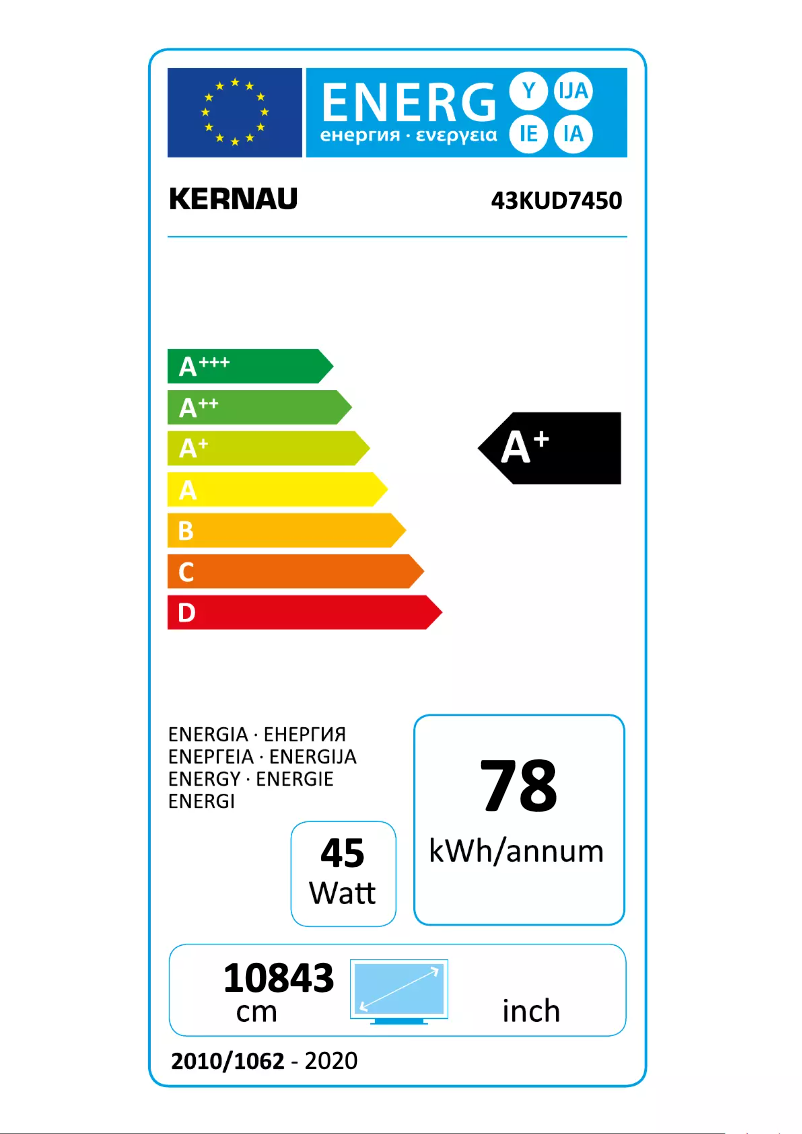 Page n°1 - Manuel utilisateur Kernau 43 KUD 7450