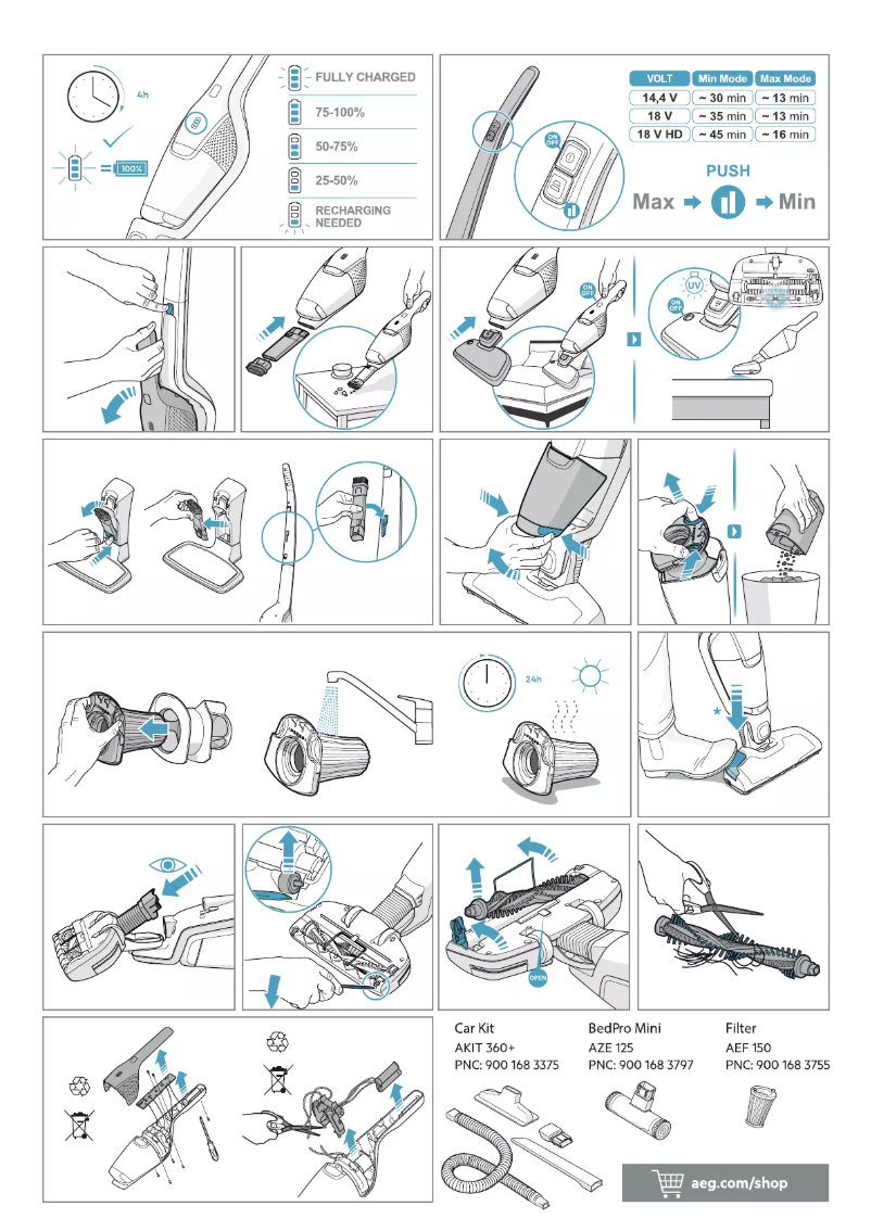 Página 1 del manual Manual de usuario AEG MX7-7000