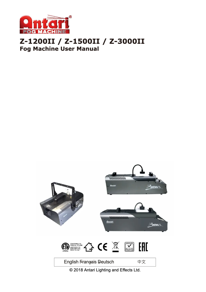 Image de la première page du manuel de l'appareil Z-3000 MK2