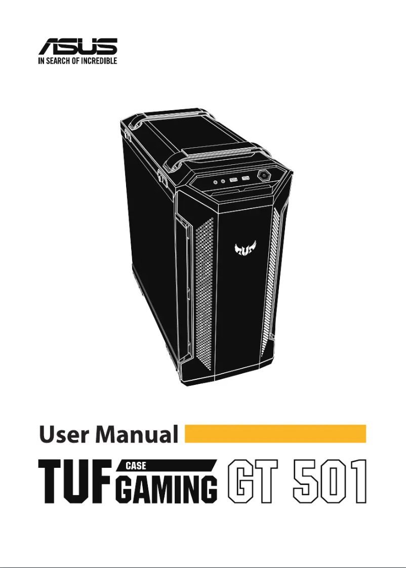 Page n°1 - Manuel utilisateur Asus TUF Gaming GT501 Case