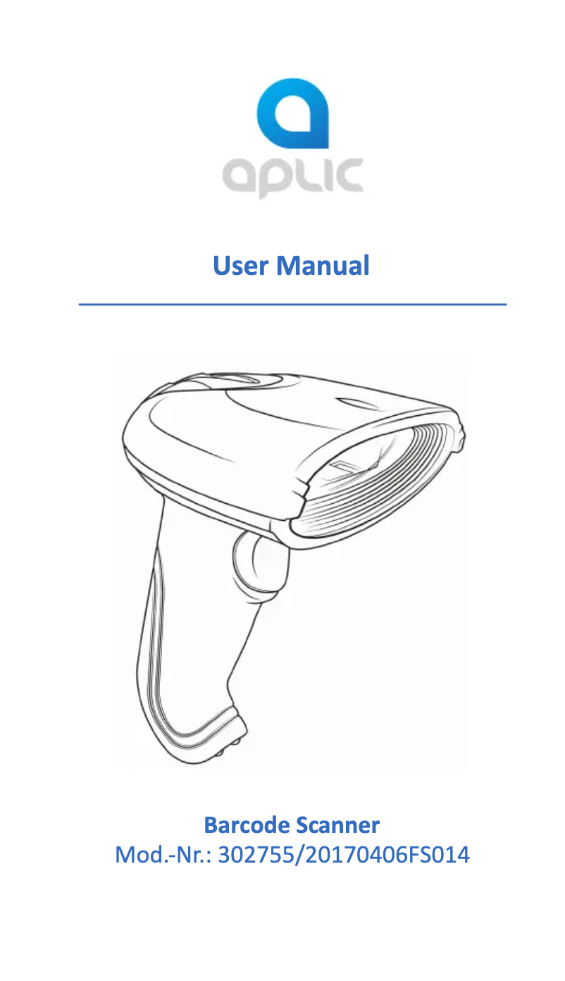 Page n°1 - Manuel utilisateur Aplic 302755