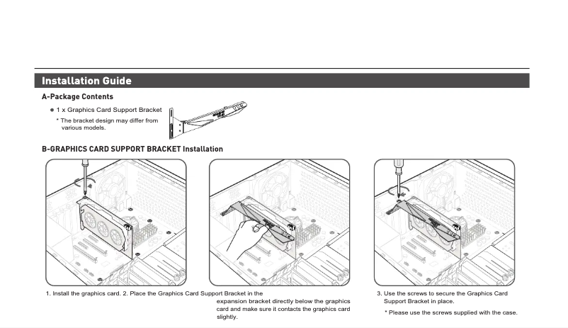 Page 1 de la notice Manuel utilisateur MSI GeForce RTX 4070 Ti