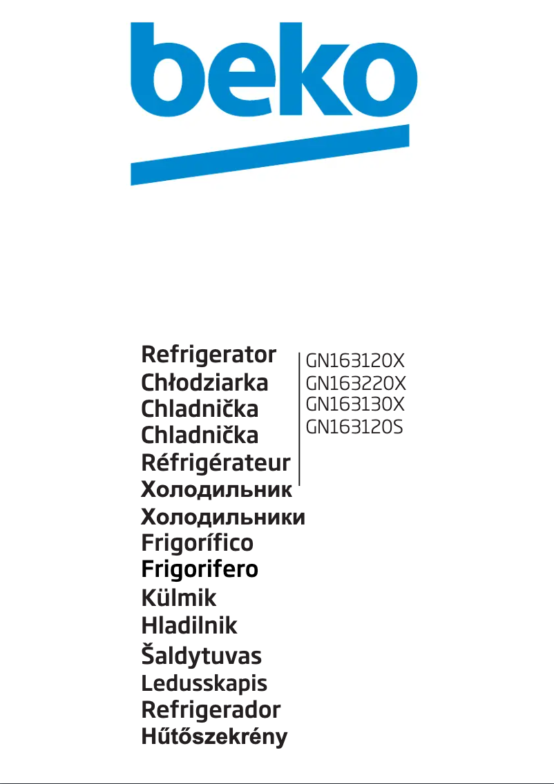 Page n°1 - Manuel utilisateur Beko GN163120S