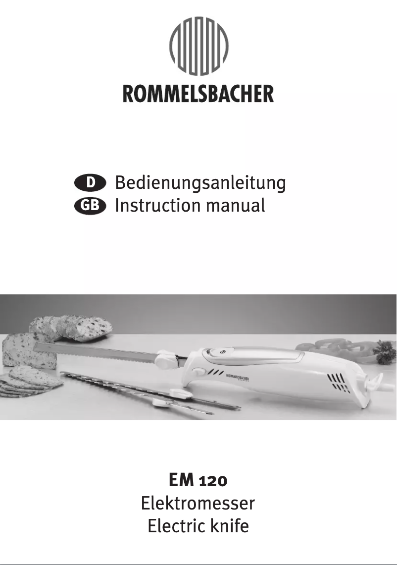 Page n°1 - Manuel utilisateur Rommelsbacher EM 120