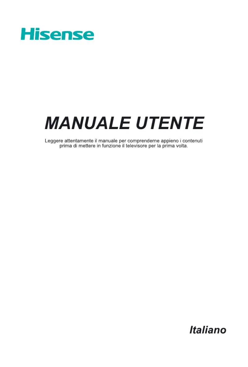 Page 1 de la notice Manuel utilisateur Hisense 65A7300F