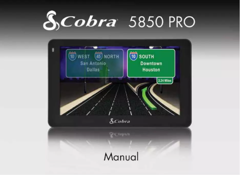 Page 1 de la notice Manuel utilisateur Cobra 5850 Pro