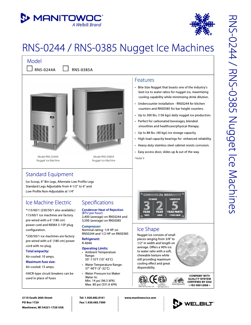Image de la première page du manuel de l'appareil RNS-0385A