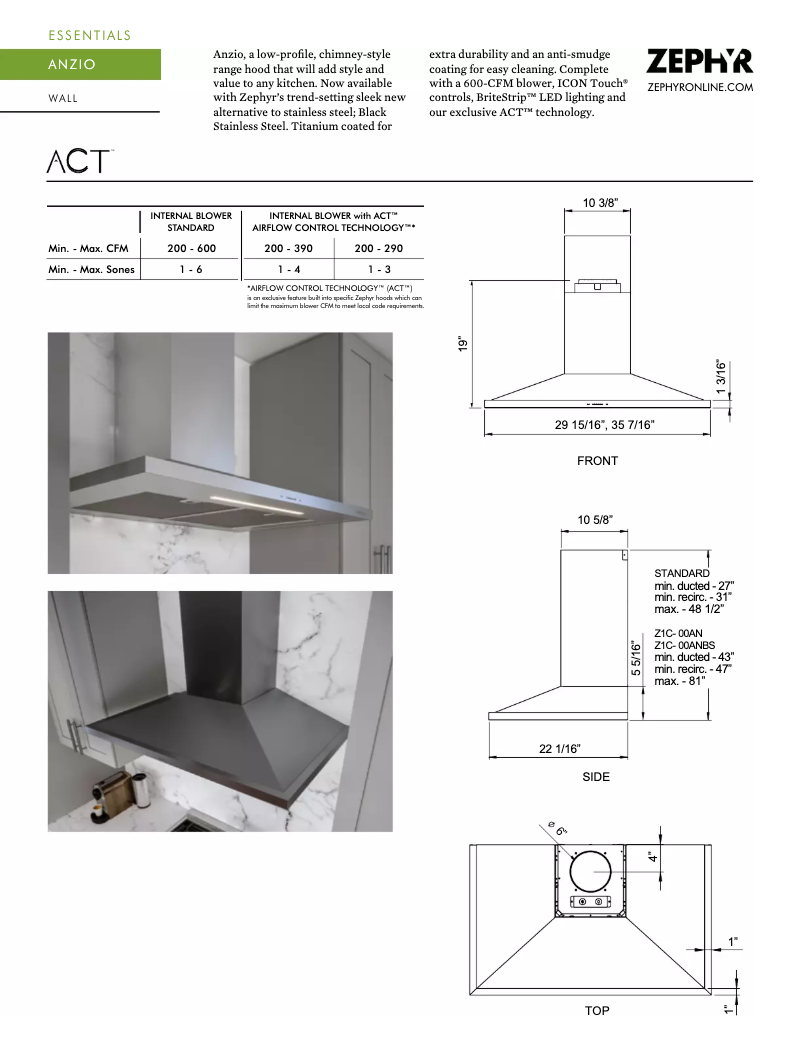 Image de la première page du manuel de l'appareil ZAN-E30CS