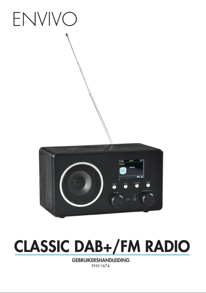 Page 1 de la notice Manuel utilisateur Envivo ENV-1674