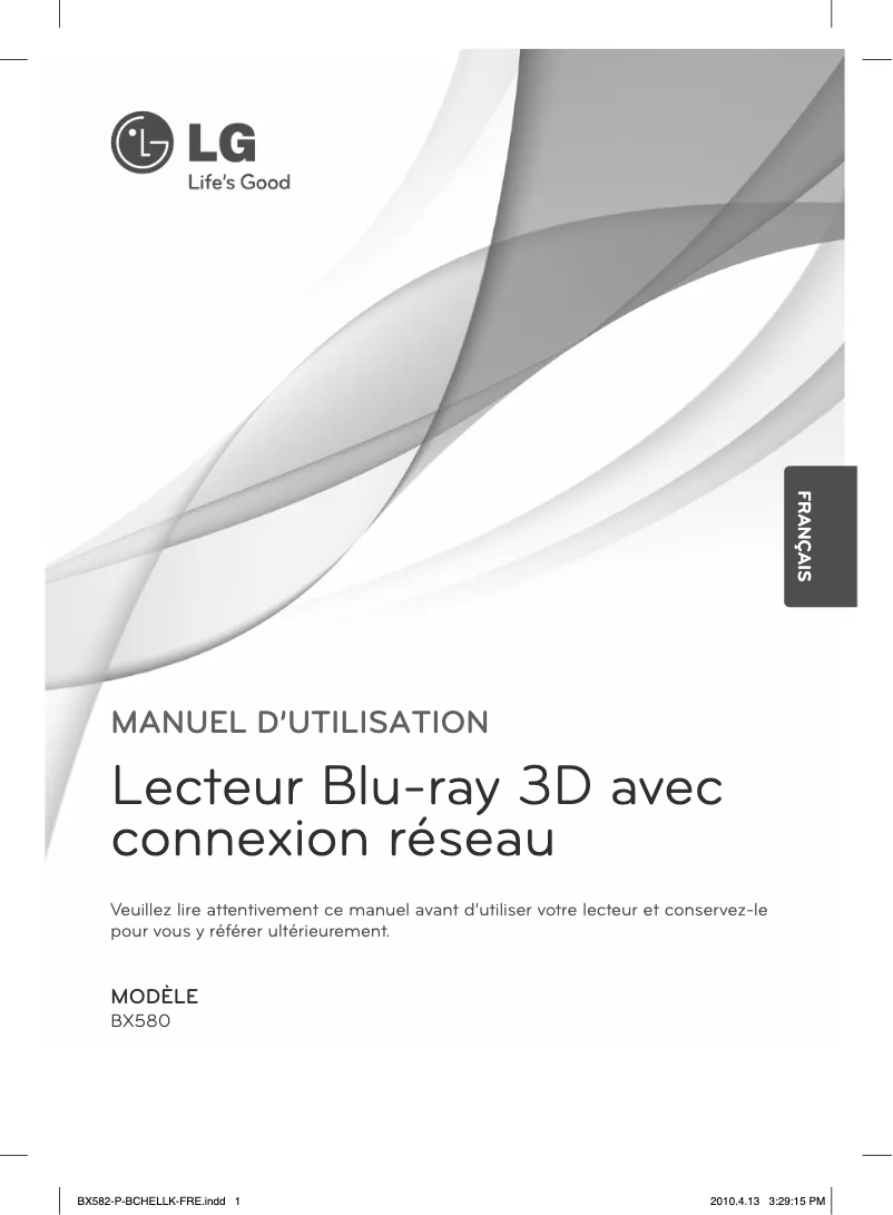 Página 1 del manual Manual de usuario LG BX580
