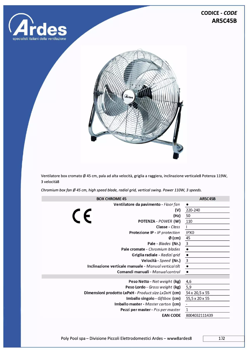 Image de la première page du manuel de l'appareil AR5C45B