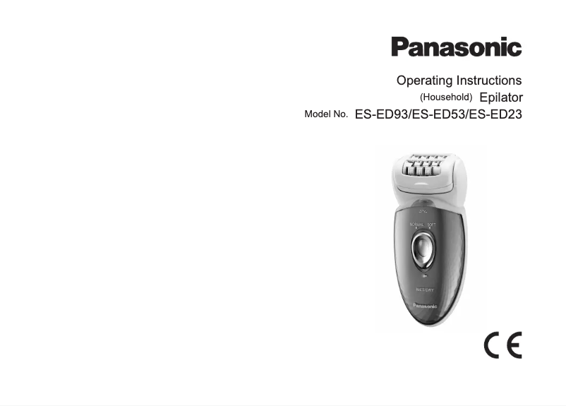 Page 1 de la notice Manuel utilisateur Panasonic ES-ED53