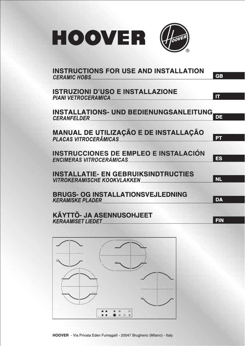Page 1 de la notice Manuel utilisateur Hoover HVH 551/1 B