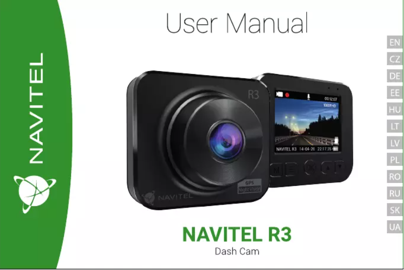 Image de la première page du manuel de l'appareil R3