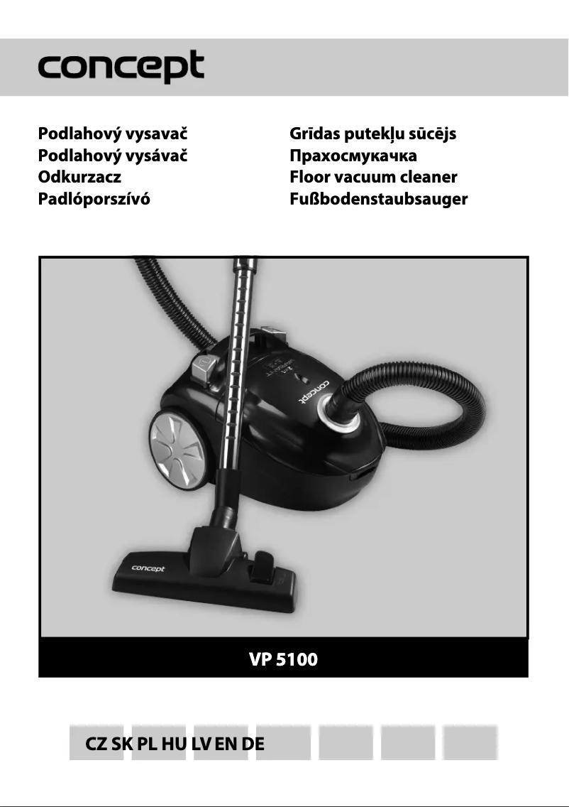 Page 1 de la notice Manuel utilisateur Concept VP-5100