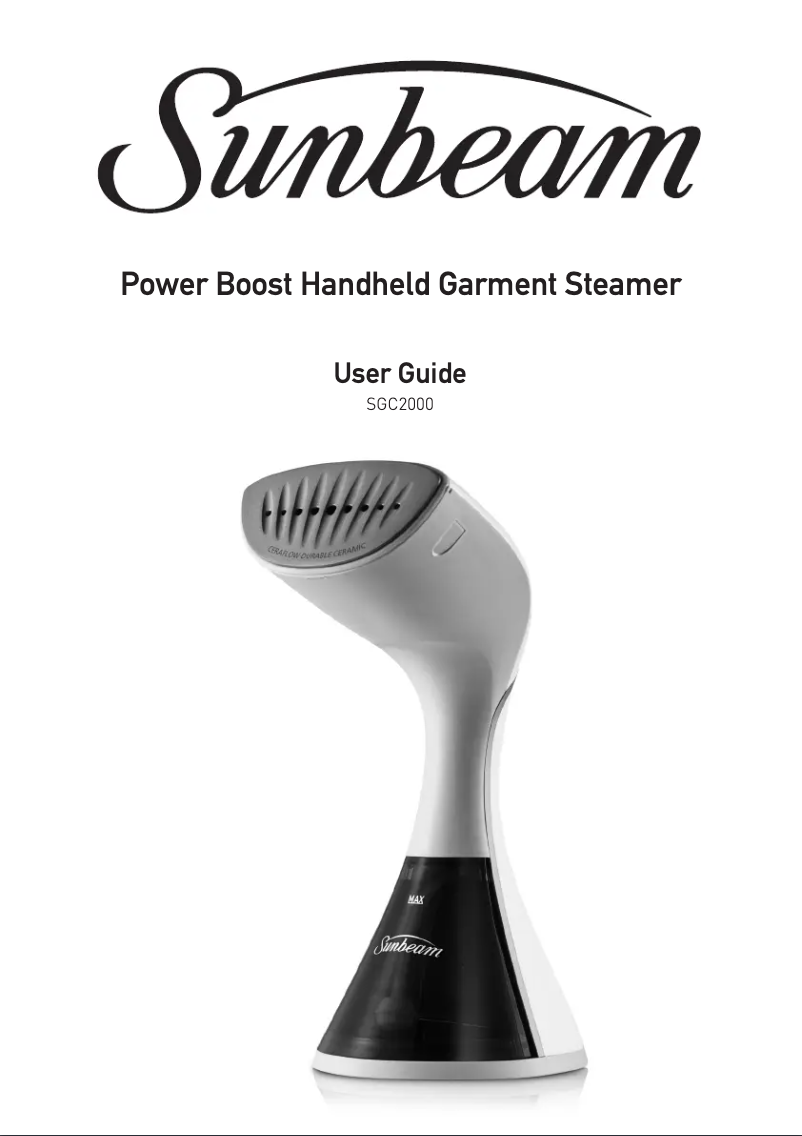 Image de la première page du manuel de l'appareil SGC2000