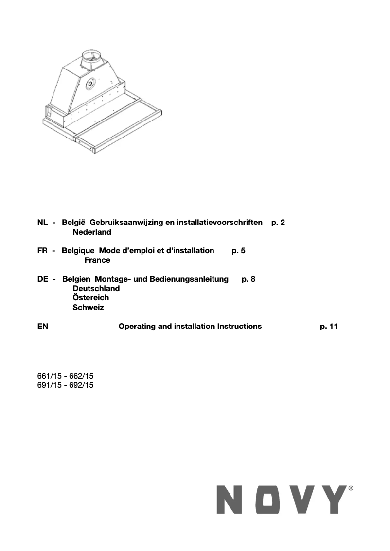 Image de la première page du manuel de l'appareil Move'line Glas 661
