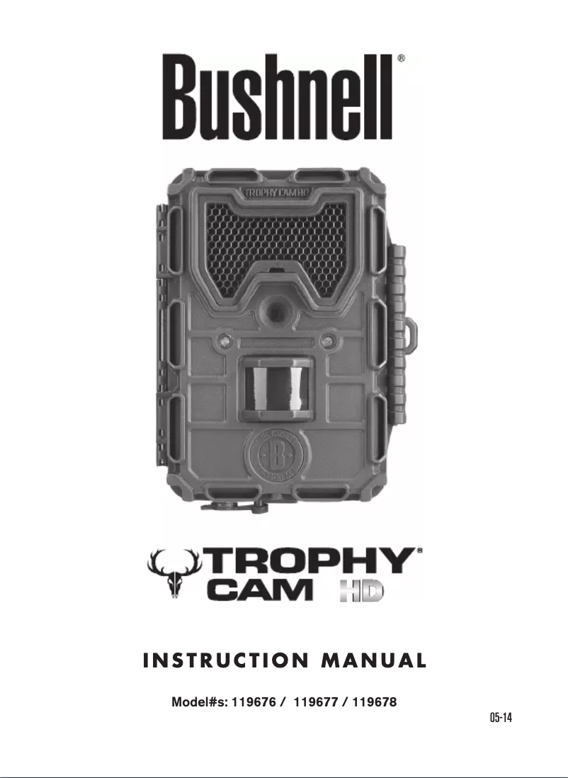 Image de la première page du manuel de l'appareil Trophy Cam HD Agressor