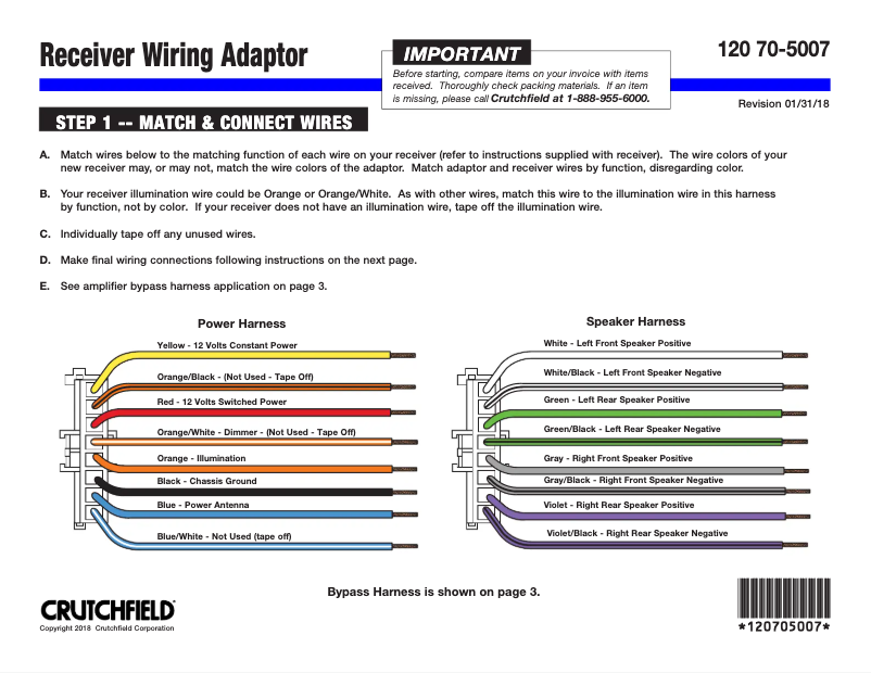 Page n°1 - Manuel utilisateur Metra 70-5007