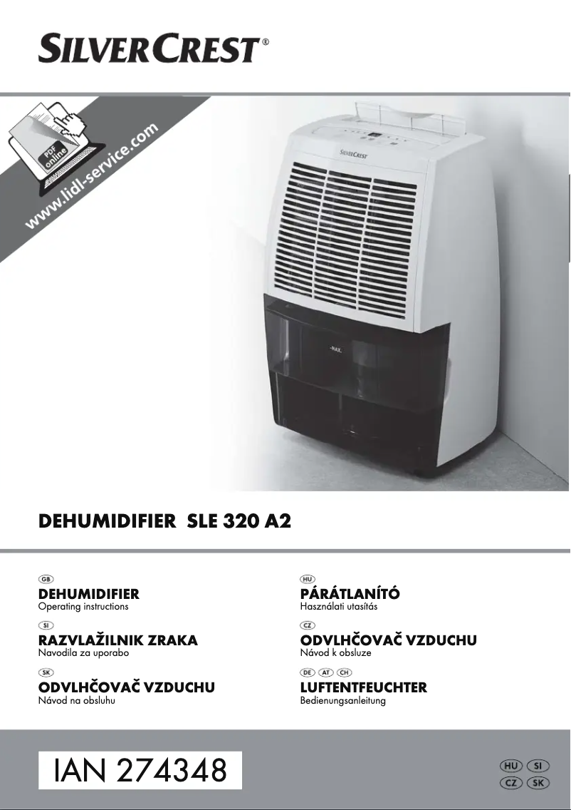 Page n°1 - Manuel utilisateur SilverCrest SLE 320 A2