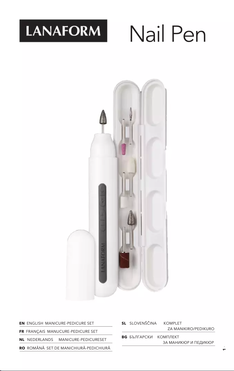Page 1 de la notice Manuel utilisateur Lanaform Nail Pen