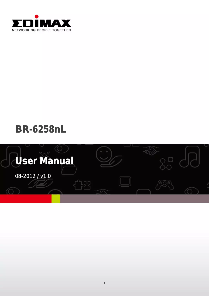 Page 1 de la notice Manuel utilisateur Edimax BR-6258NL