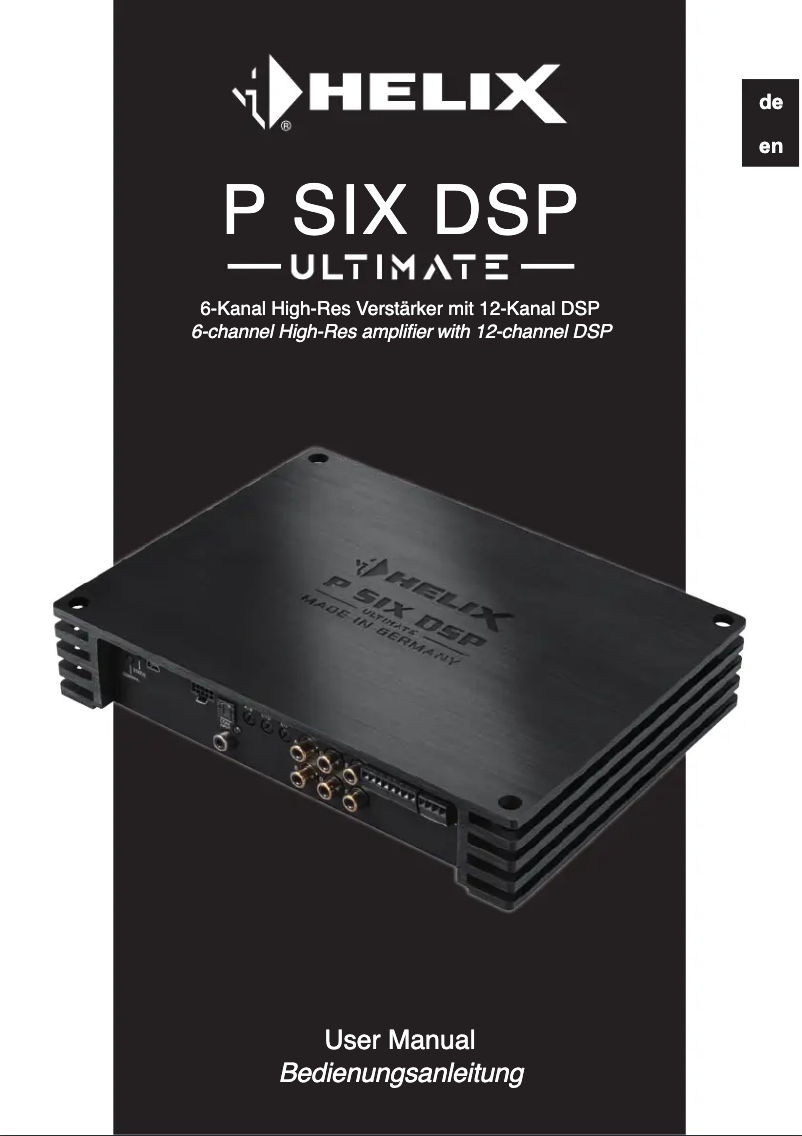 Image de la première page du manuel de l'appareil P SIX DSP Ultimate