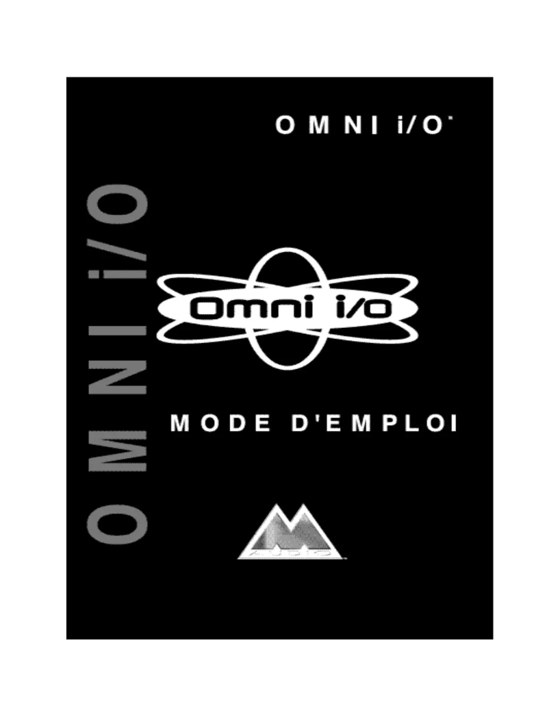 Image de la première page du manuel de l'appareil Omni i/o
