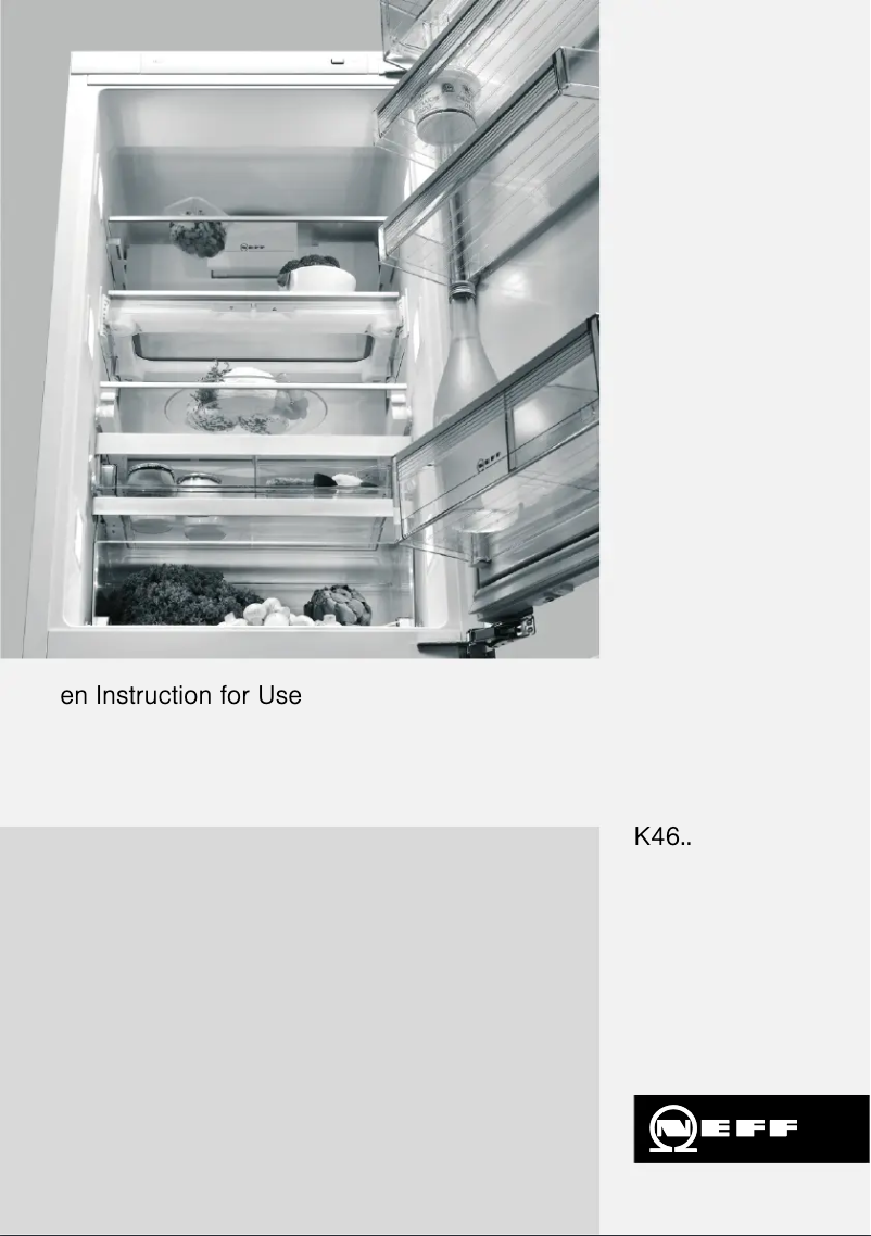 Page 1 de la notice Manuel utilisateur Neff K4664X8