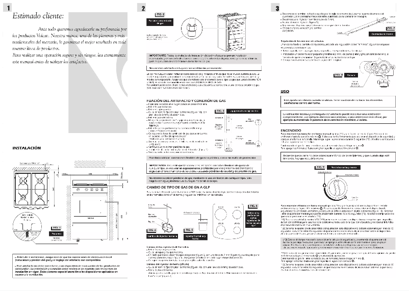 Page 1 de la notice Manuel utilisateur Volcan 88149V