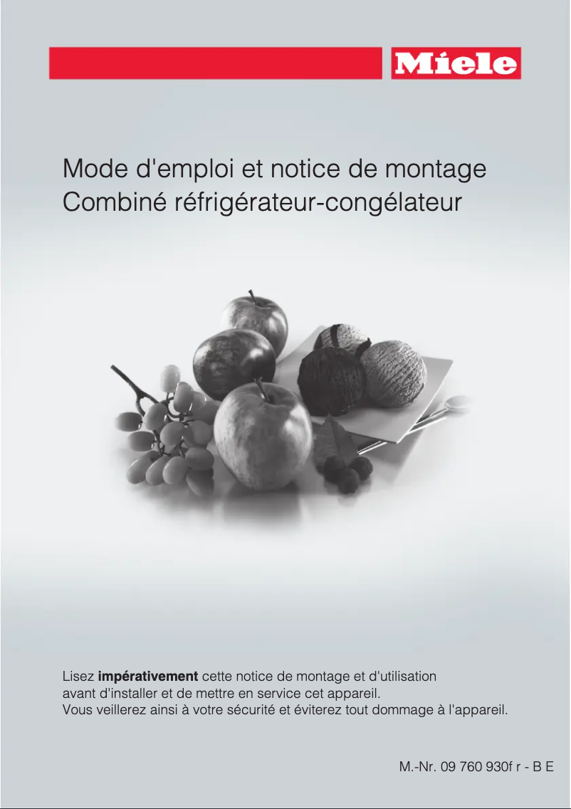 Image de la première page du manuel de l'appareil KF 1801 Vi