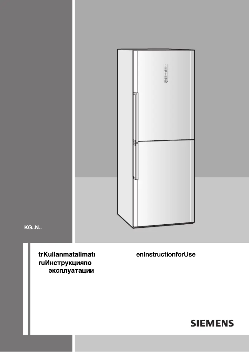 Page 1 de la notice Manuel utilisateur Siemens KG46NA04NE