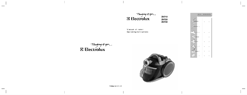 Page n°1 - Manuel utilisateur Electrolux ZSH730