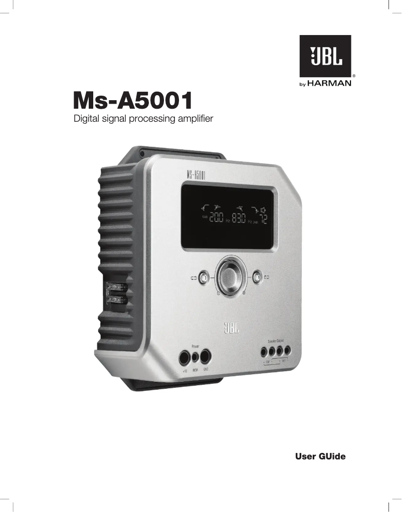 Image de la première page du manuel de l'appareil MS-A5001