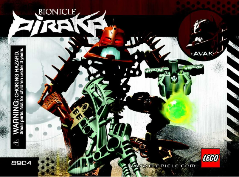 Image de la première page du manuel de l'appareil Bionicle 8904