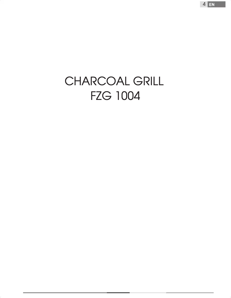 Page 1 of the manual User Manual Fieldmann FZG 1004