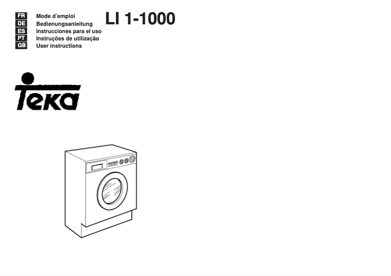 Image de la première page du manuel de l'appareil LI1 1000