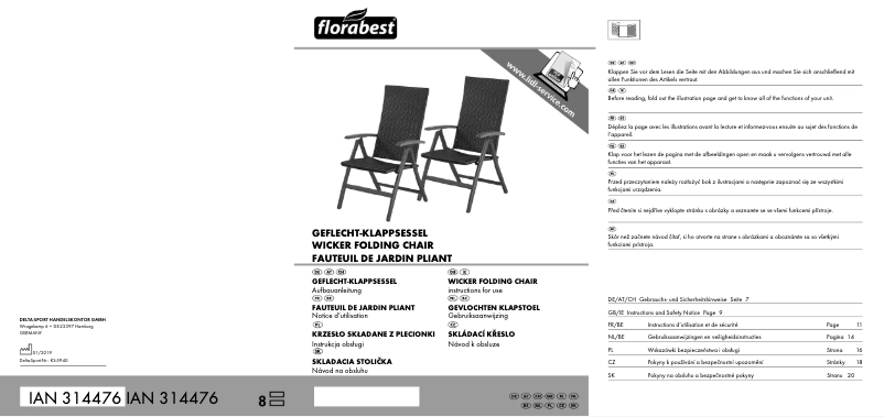 Image de la première page du manuel de l'appareil IAN 314476