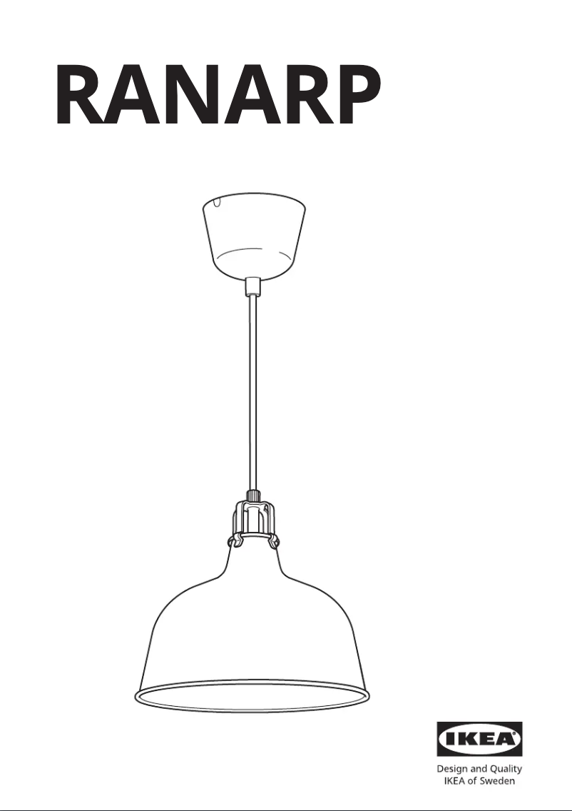 Page 1 de la notice Manuel utilisateur Ikea RANARP 903.963.89