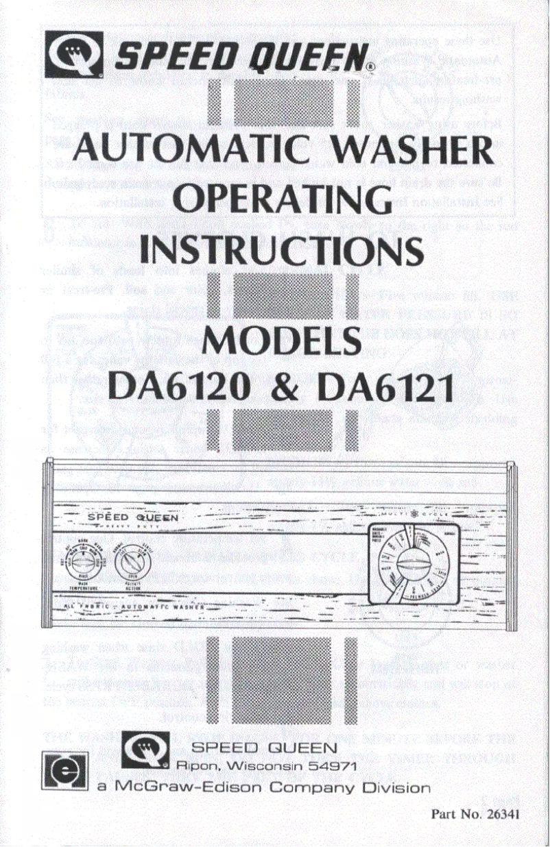 Image de la première page du manuel de l'appareil DA6121