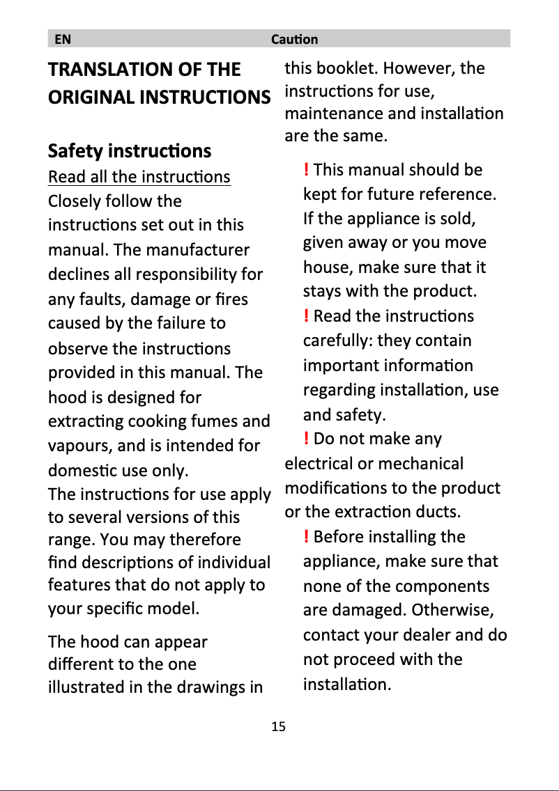 Page n°1 - Mode d'emploi Smeg KLT120LWHS