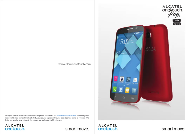 Page n°1 - Manuel utilisateur Alcatel One Touch Pop C7