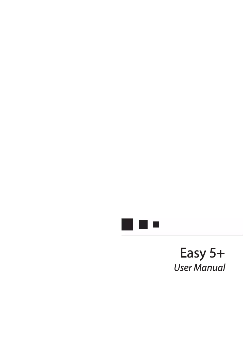 Page n°1 - Manuel utilisateur ITT Easy 5 plus