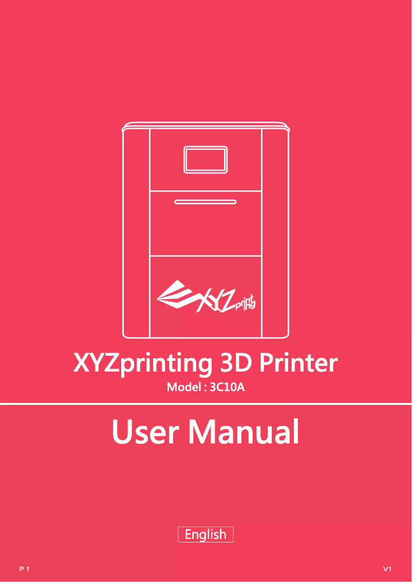 Image de la première page du manuel de l'appareil Food Printer