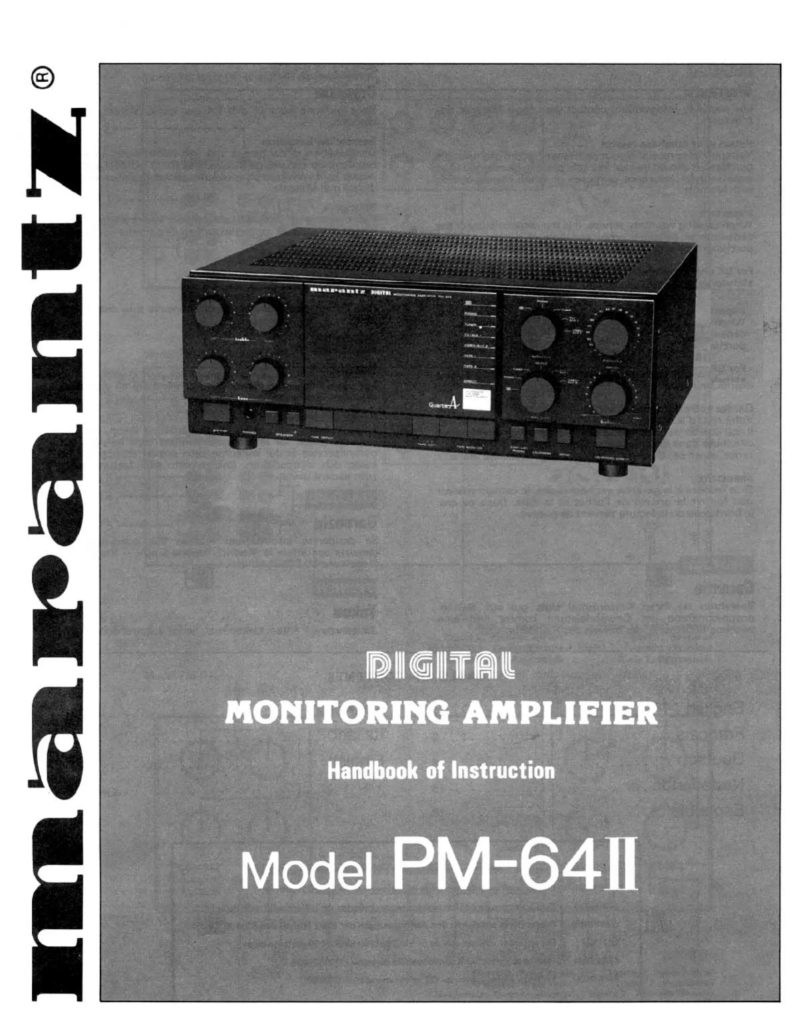 Página 1 del manual Manual de usuario Marantz PM-64II