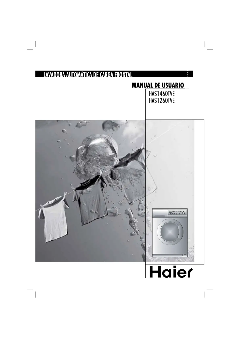 Page 1 de la notice Manuel utilisateur Haier HAS1260TVE